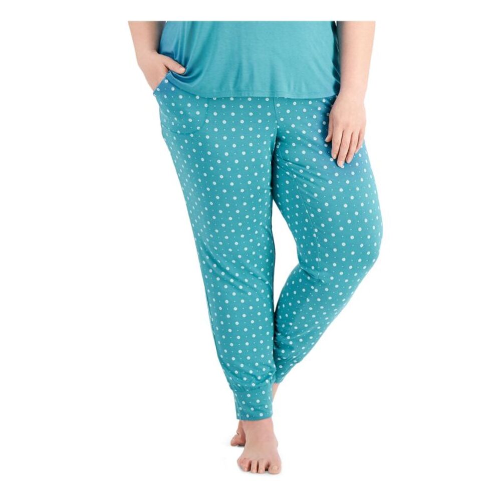 NWT ALFANI Intimates Teal Pocketed Sleep Pants Plus 2X